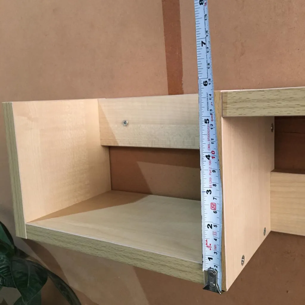 MDF Wall Mounted Key Hooks Shelf By Miza