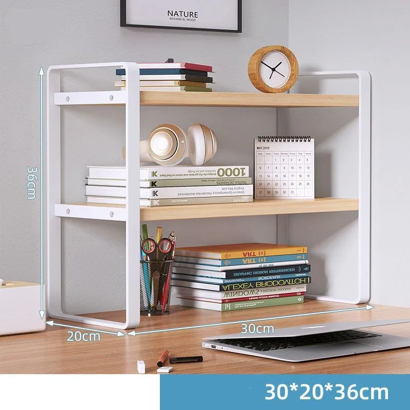 Multi-layer Bookshelf for Office and Kitchen Items