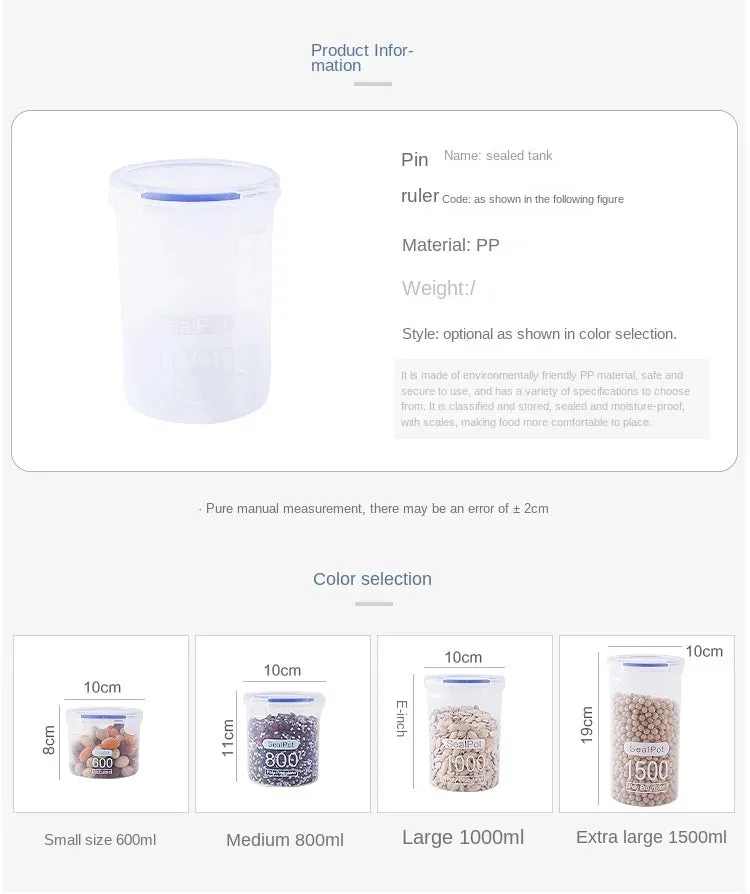 Multi-Use Sealed Storage Jar