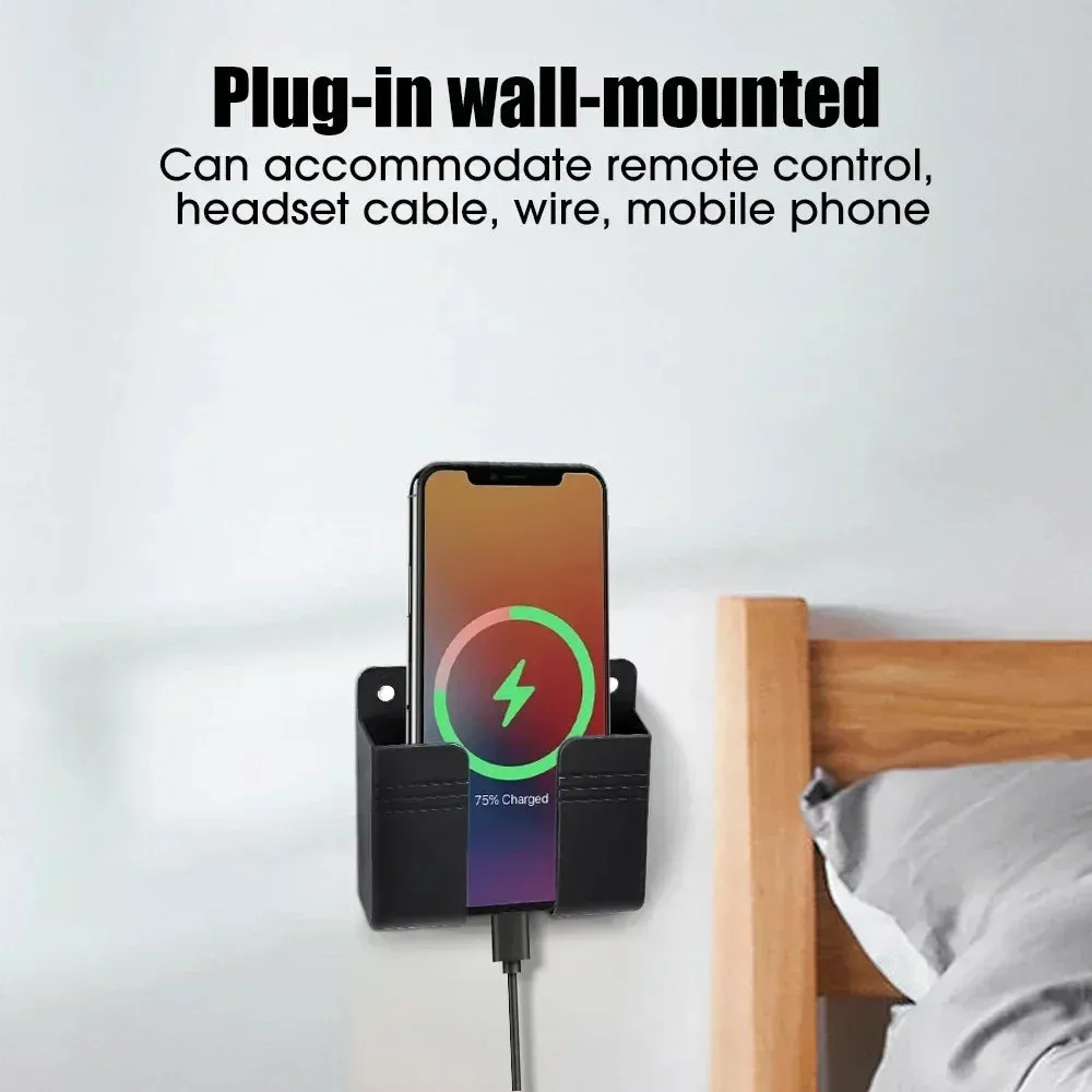 Multifunctional Smartphone Holder Kitchen Wall-mounted Storage Boxes Remote Control Charging Stand Homes Organization Garden