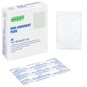 NON-ADHERENT PADS - 7.6 x 10.2 cm 25/BOX STERILE
