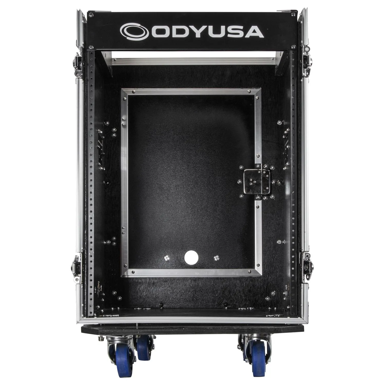 Odyssey FZ1014W - 10U Top Slanted 14U Vertical Pro Combo Rack with Wheels