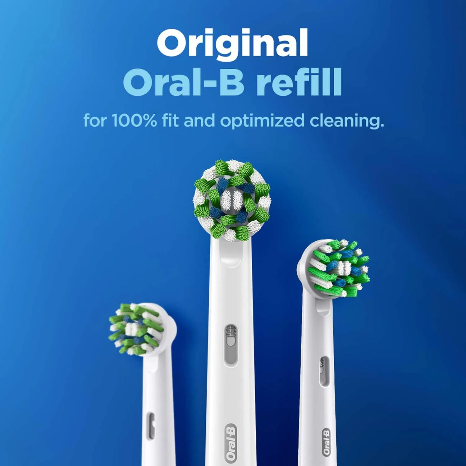 Oral B ORIGINAL Cross Action Electric Toothbrush Soft Replacement Brush Heads For Vitalty,Pro,Smart Series, 2 refills, Deep clean