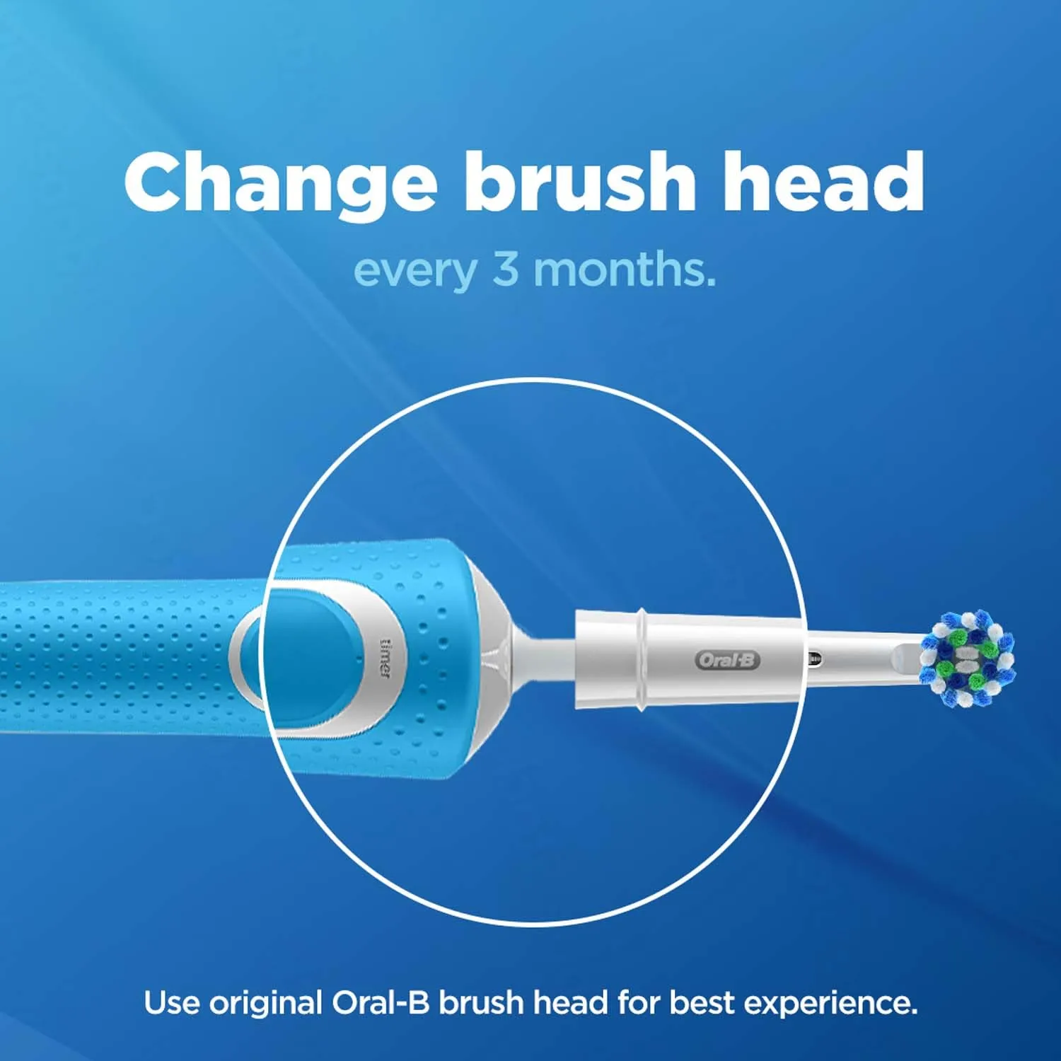 Oral B ORIGINAL Cross Action Electric Toothbrush Soft Replacement Brush Heads For Vitalty,Pro,Smart Series, 2 refills, Deep clean