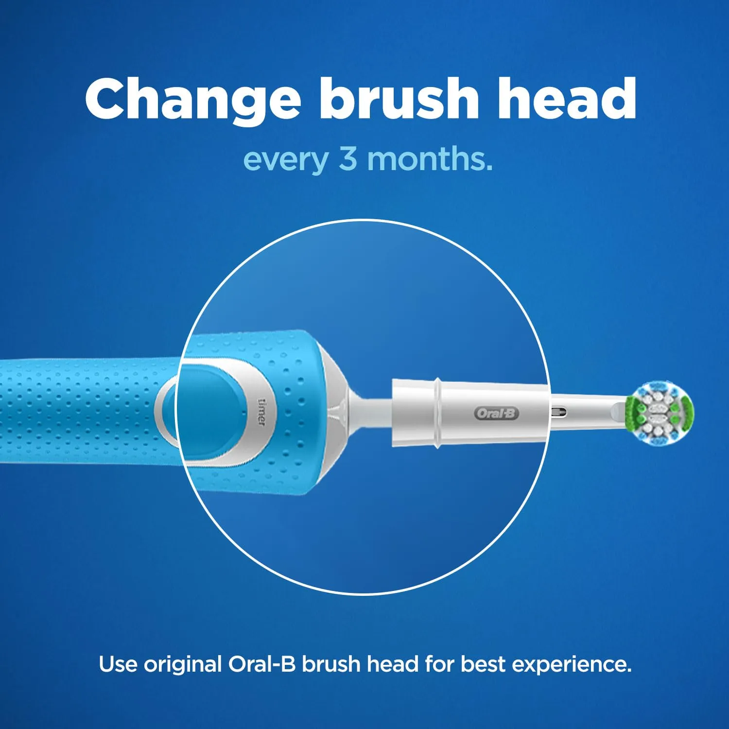 Oral B ORIGINAL Precision Clean Electric Toothbrush Soft Replacement Brush For Vitalty,Pro,Smart Series, 2 refills, Daily clean & Gum health