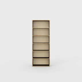 Plywood Bookshelves - Formica Diamond Black - 800(w) x 300(d) x 2100(h)
