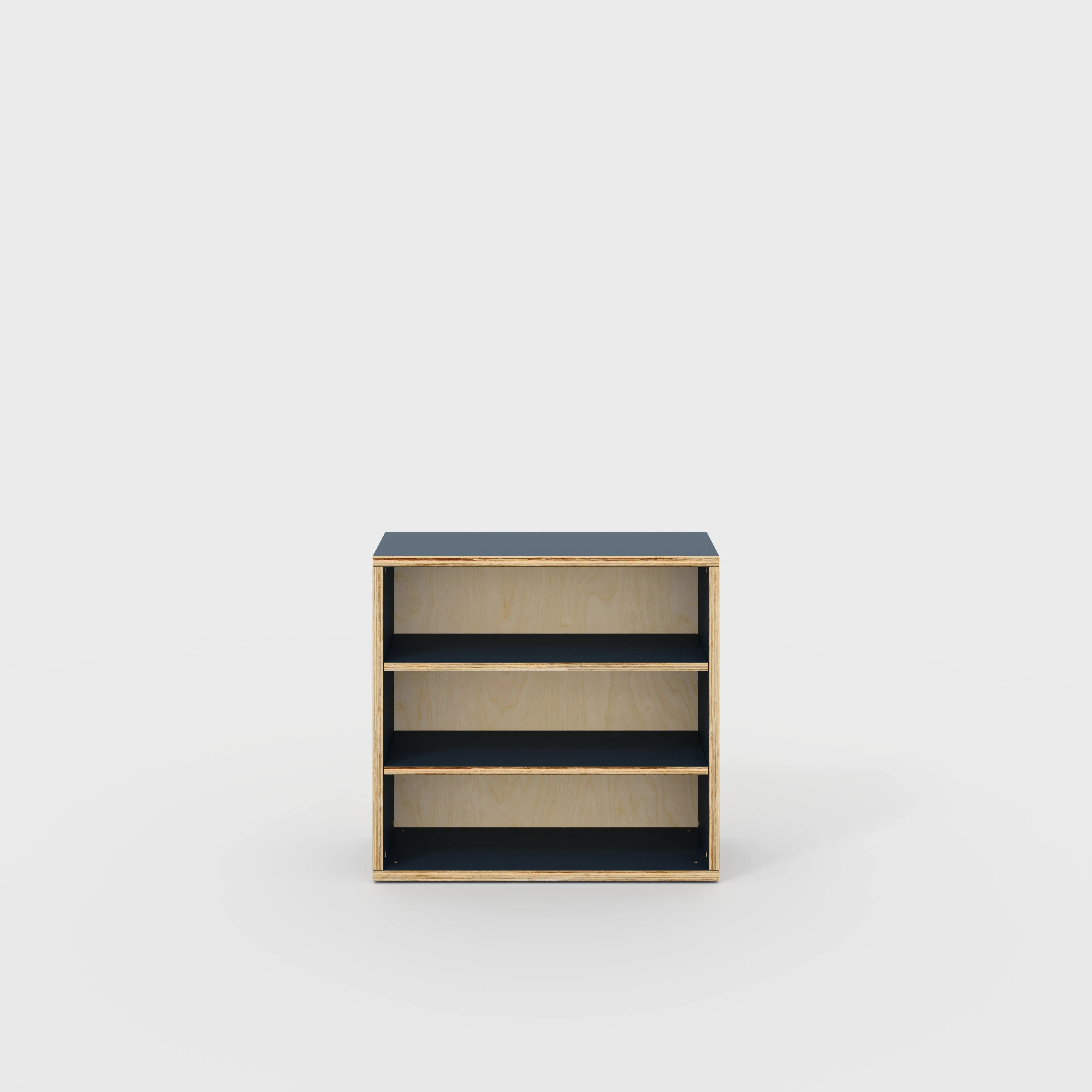Plywood Bookshelves - Formica Night Sea Blue - 800(w) x 300(d) x 750(h)
