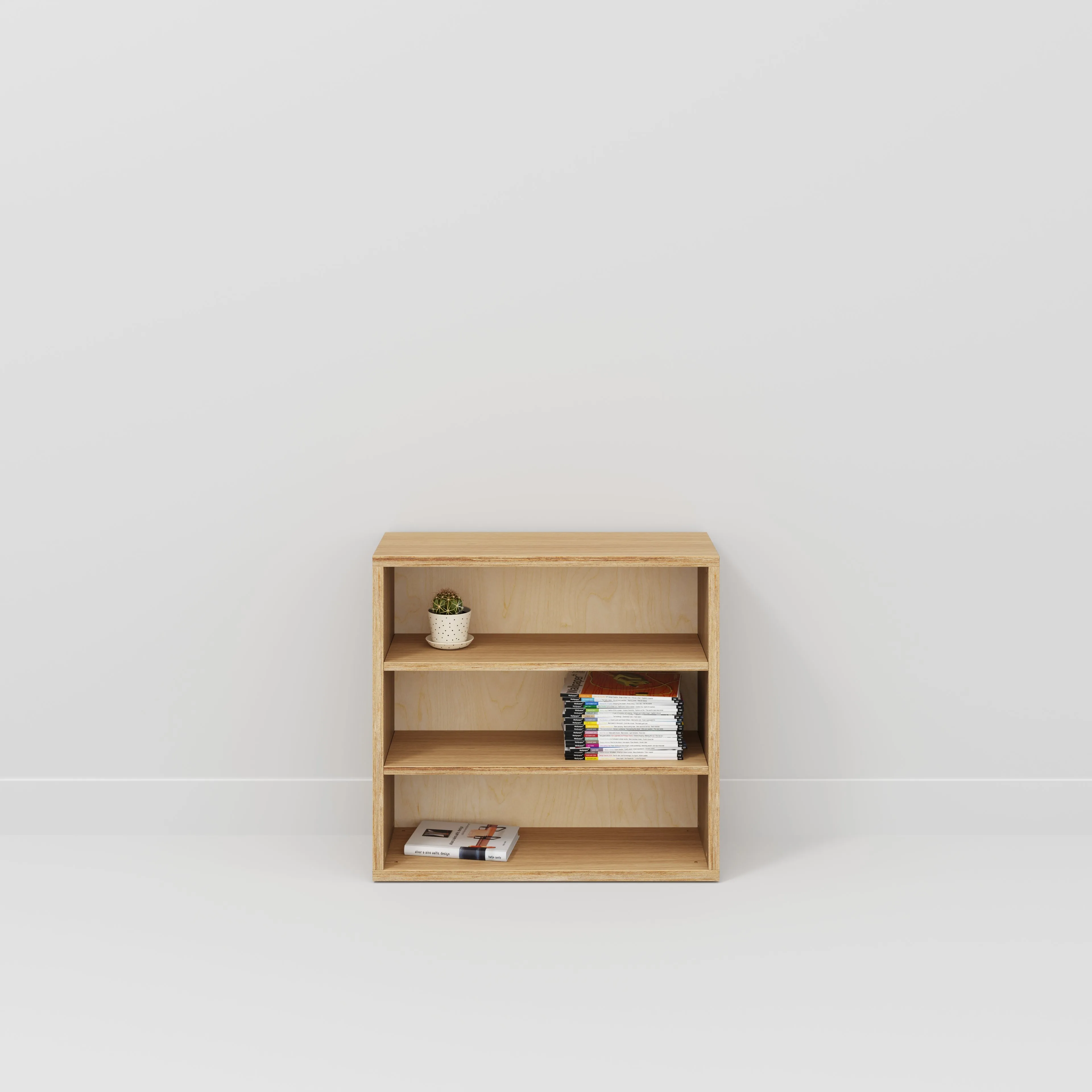Plywood Bookshelves - Plywood Oak - 800(w) x 300(d) x 750(h)