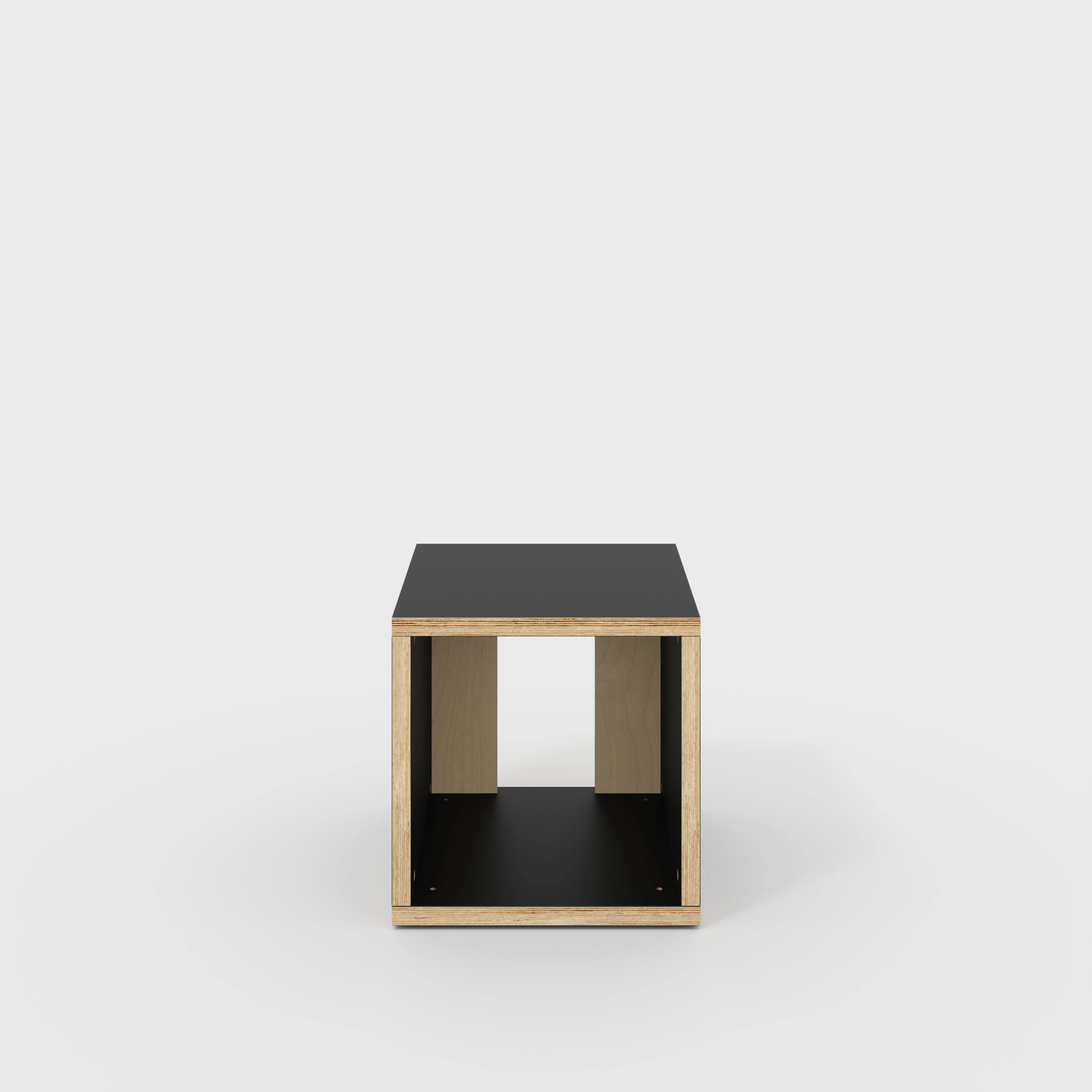 Plywood Open Shelves - Formica Diamond Black - 400(w) x 400(d) x 400(h)