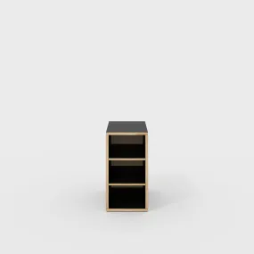 Plywood Storage with Shelves - Formica Diamond Black - 400(w) x 600(d) x 750(h)