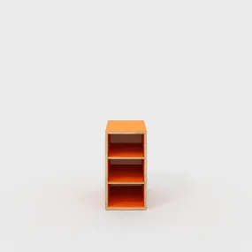 Plywood Storage with Shelves - Formica Levante Orange - 400(w) x 600(d) x 750(h)