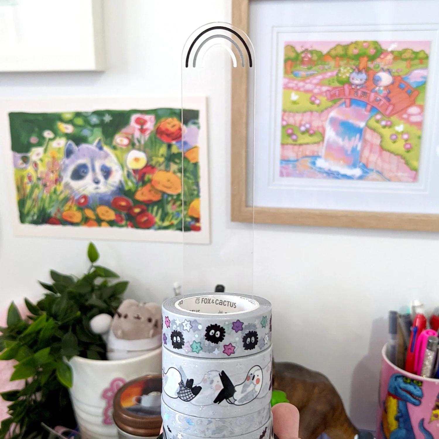 [PREORDER] Goth Rainbow Washi Stand/Scrunchie Stand