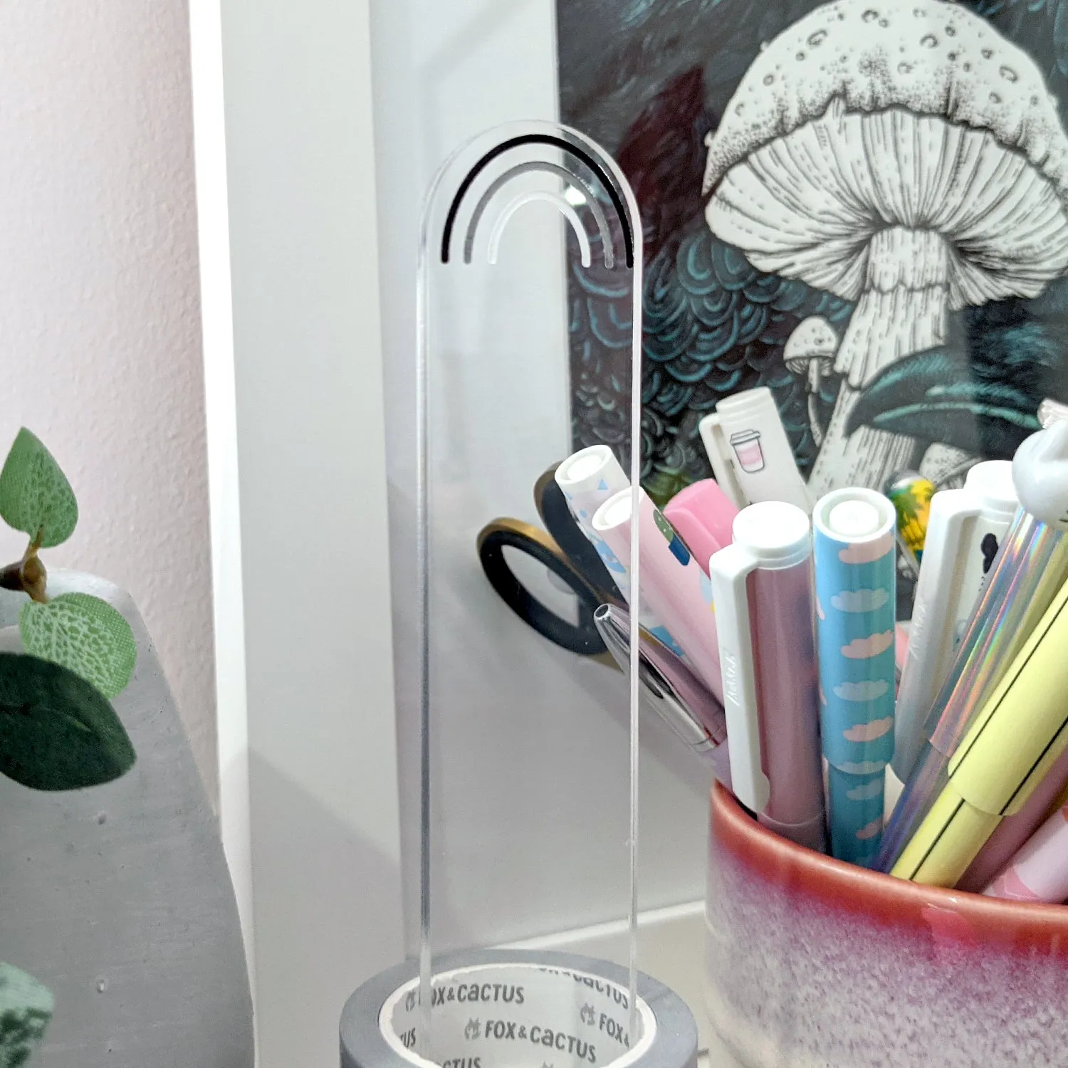 [PREORDER] Goth Rainbow Washi Stand/Scrunchie Stand