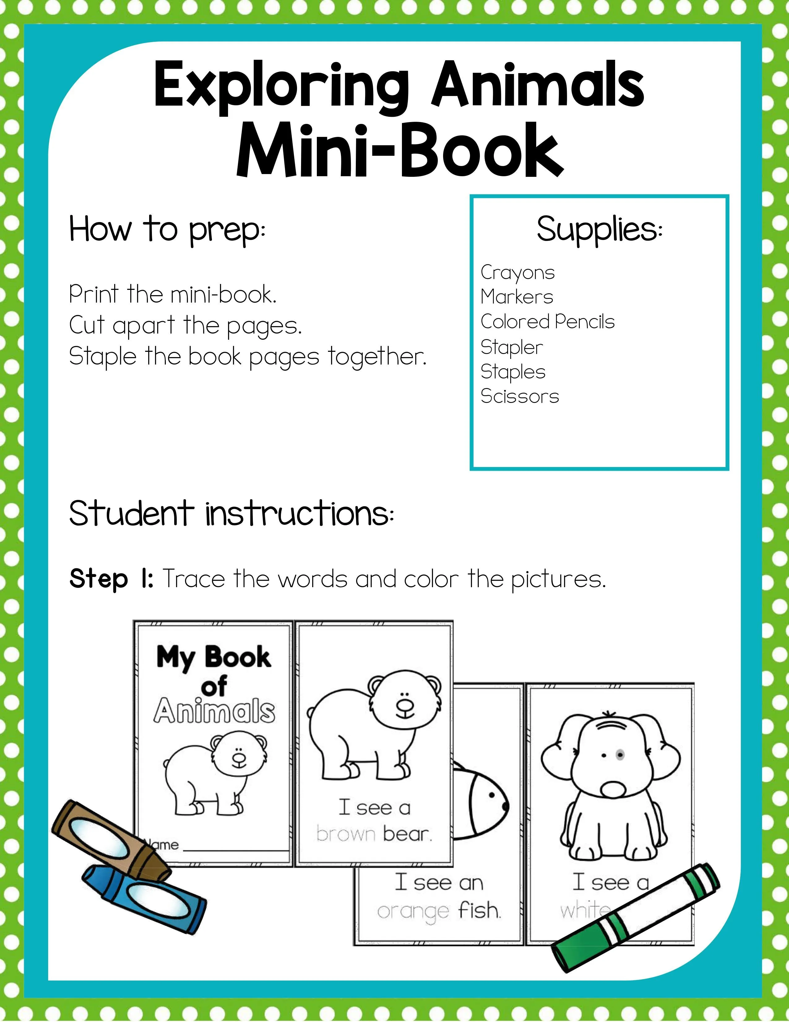 Preschool Animal Theme Activities
