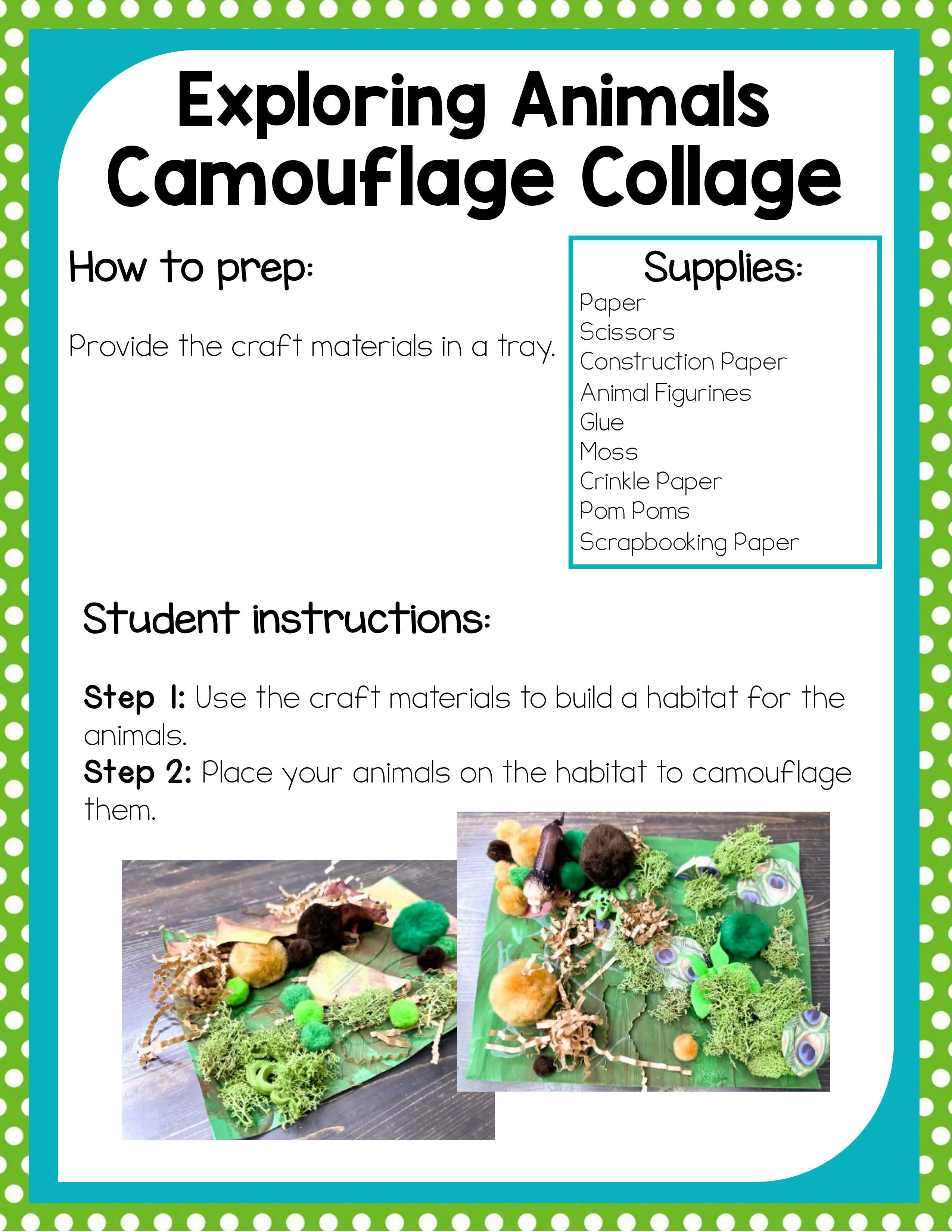 Preschool Animal Theme Activities