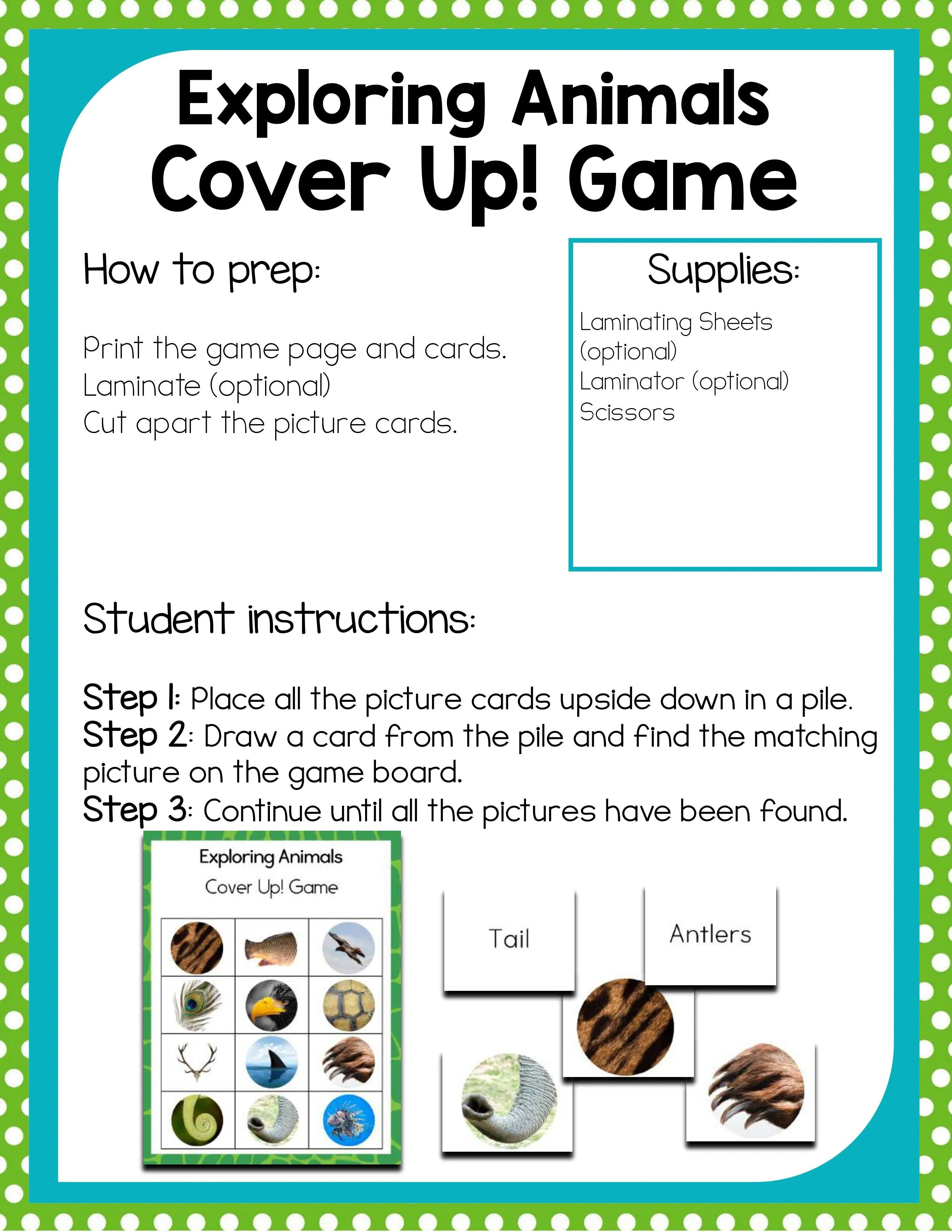 Preschool Animal Theme Activities