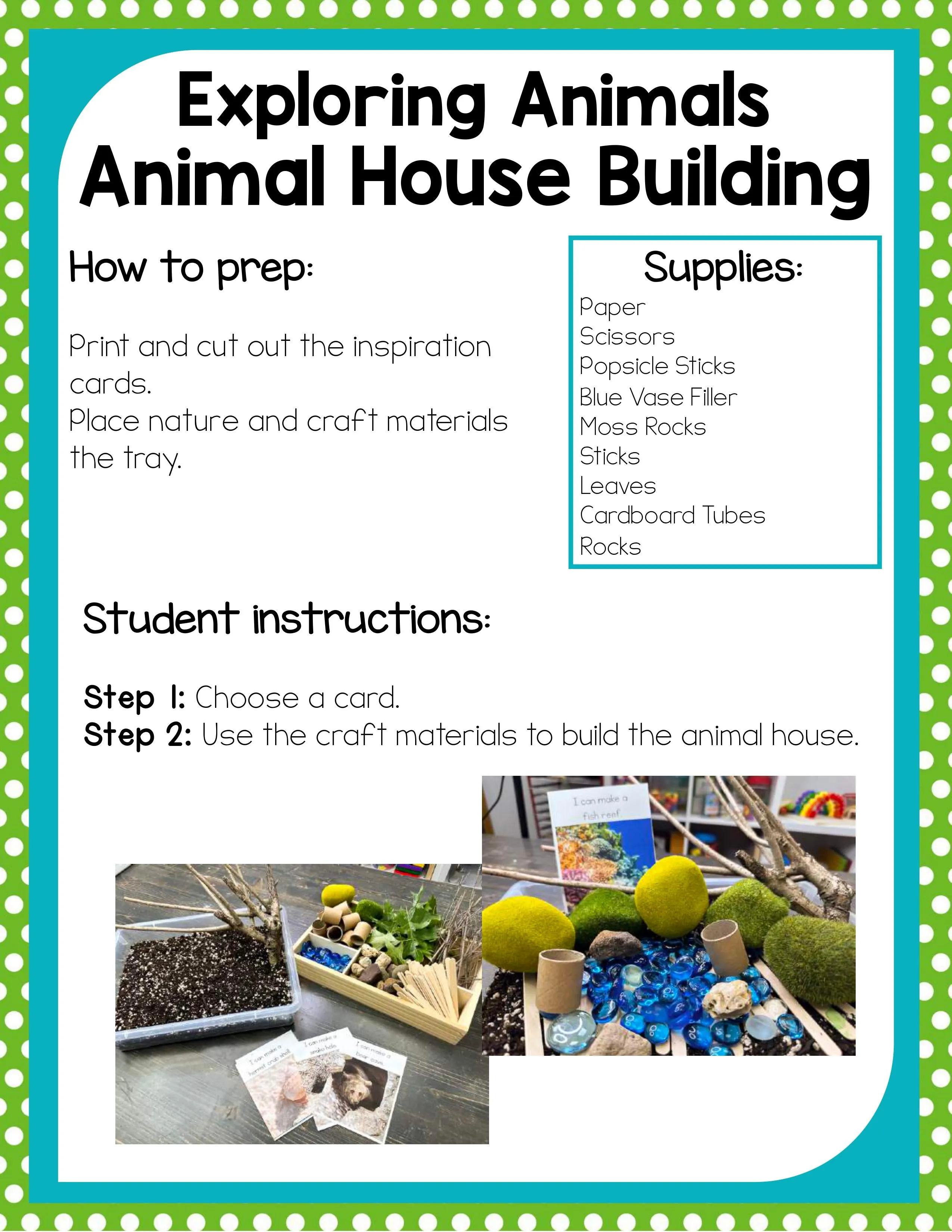 Preschool Animal Theme Activities