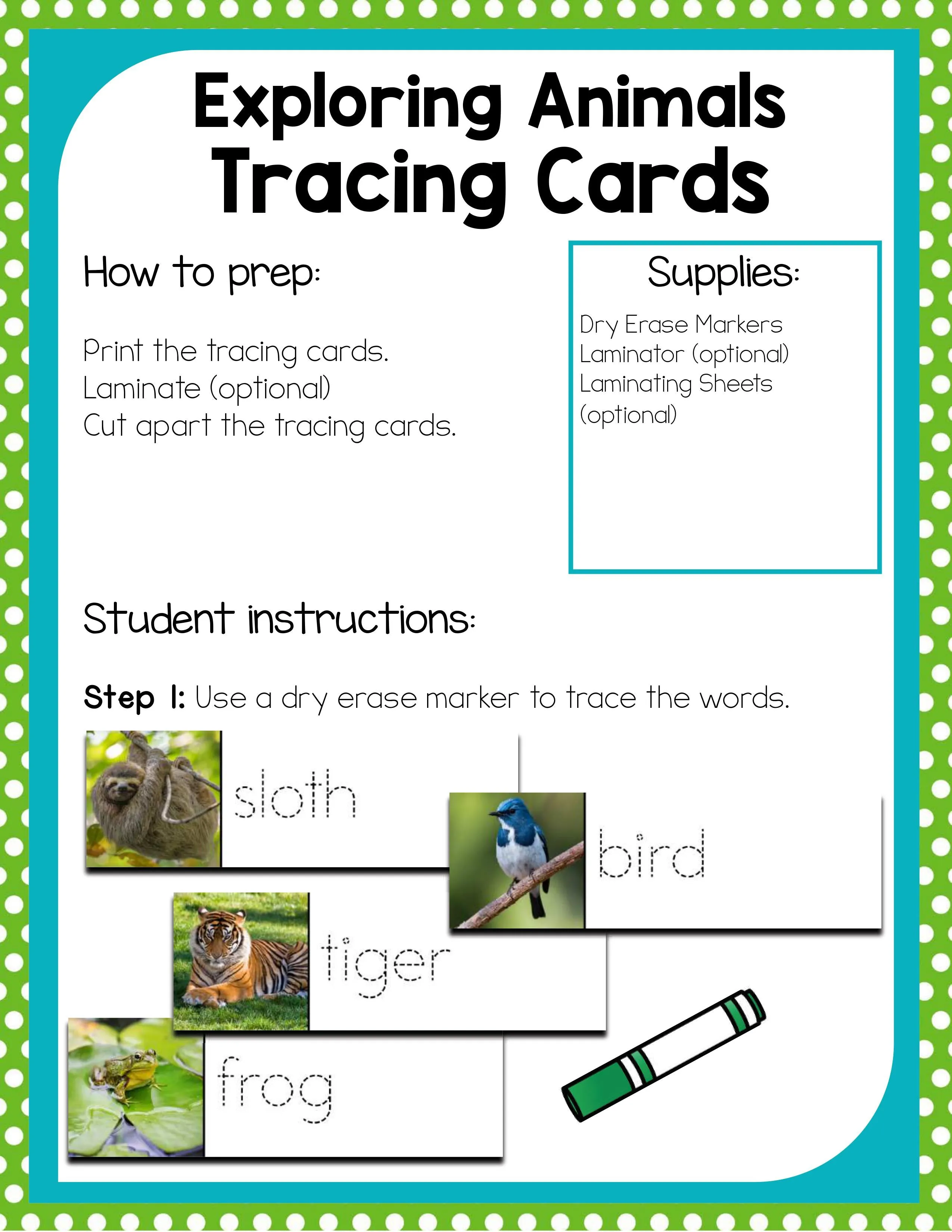Preschool Animal Theme Activities