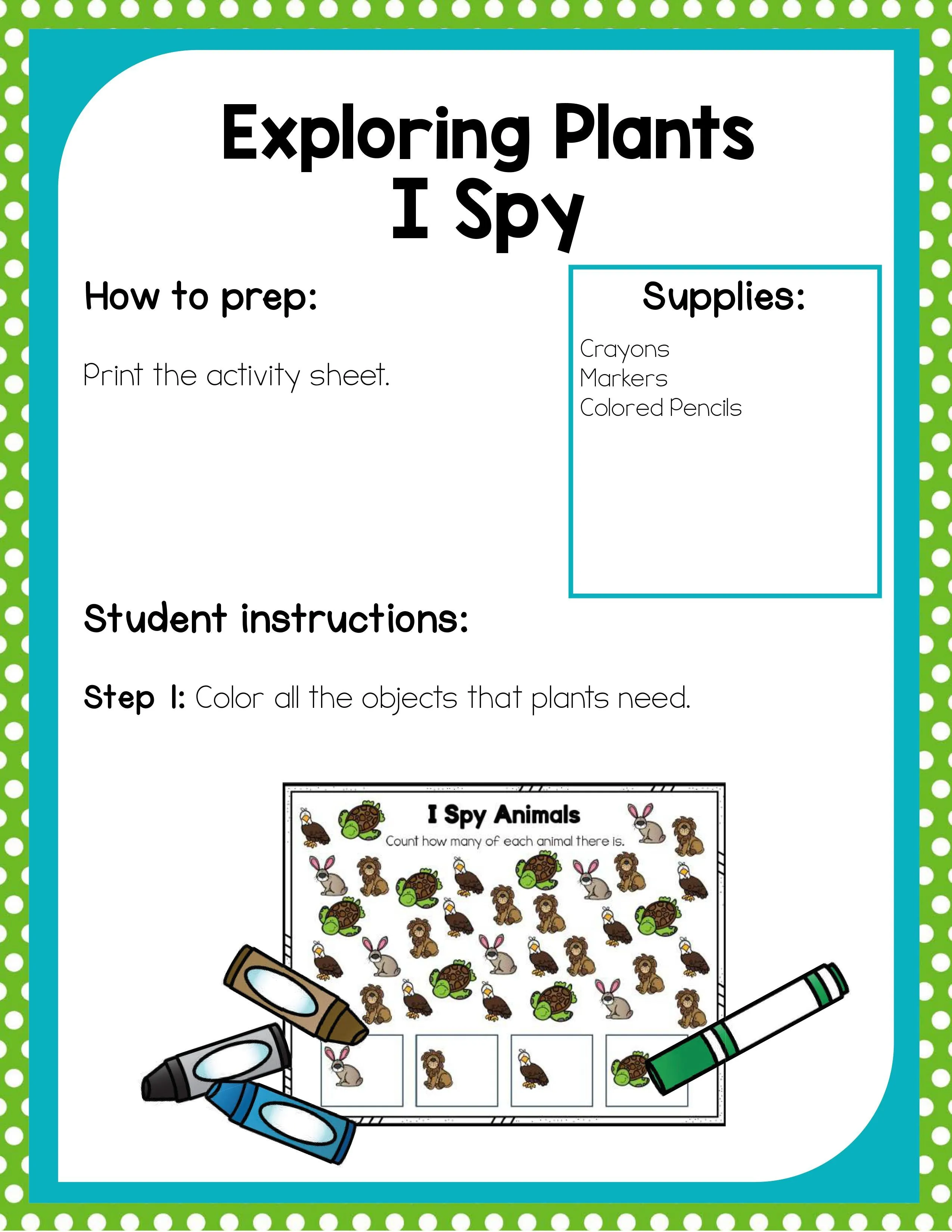 Preschool Animal Theme Activities