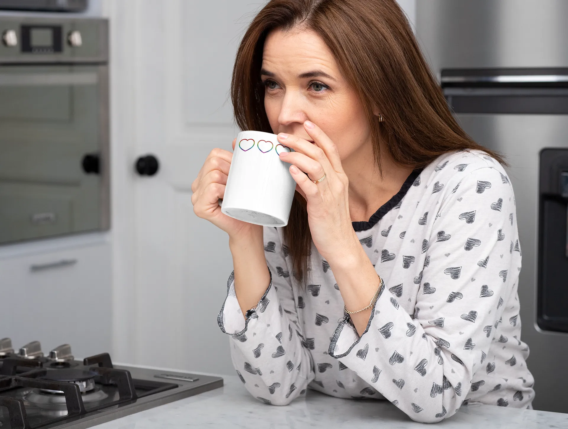 Pridees Heart Top Kitchenware Mug