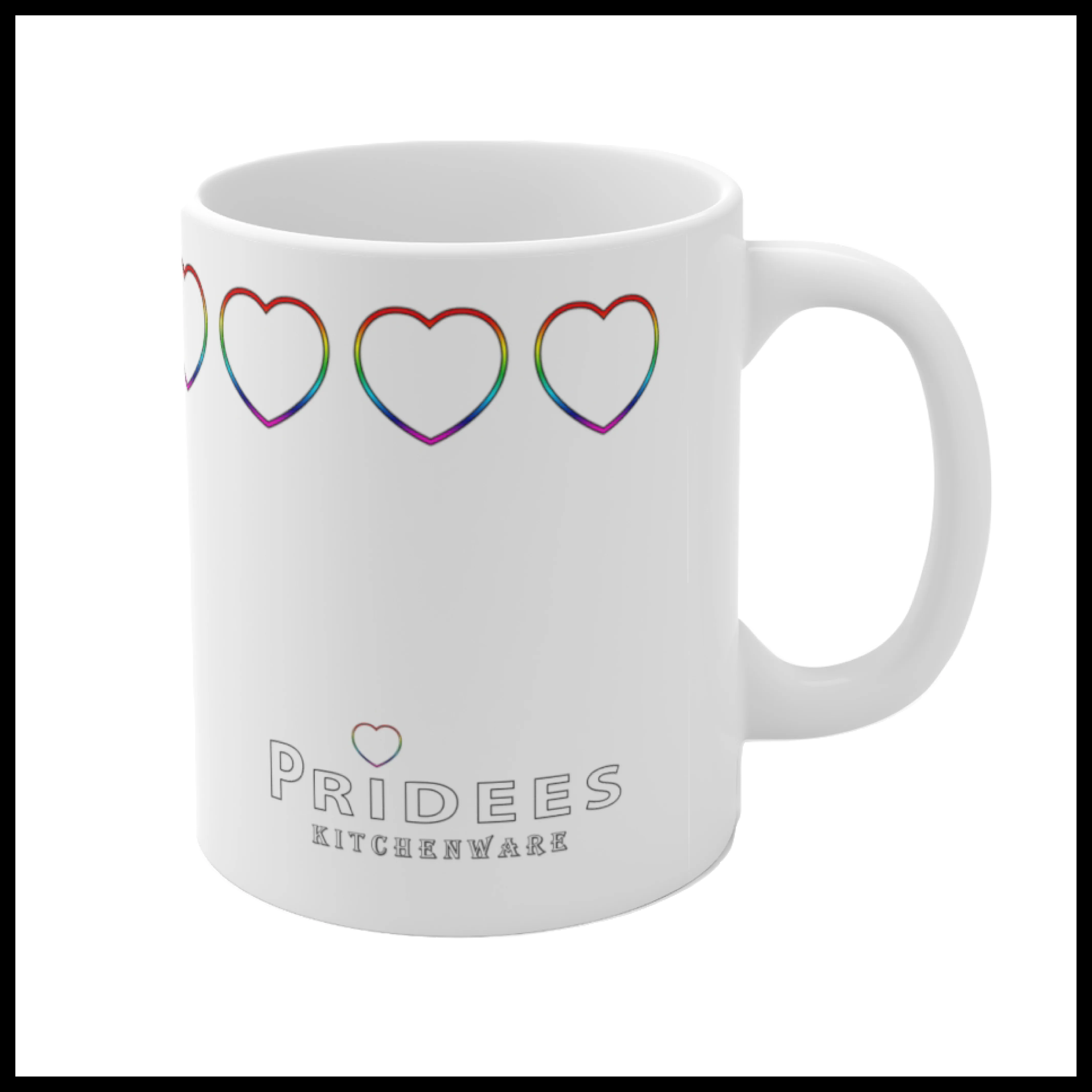 Pridees Heart Top Kitchenware Mug