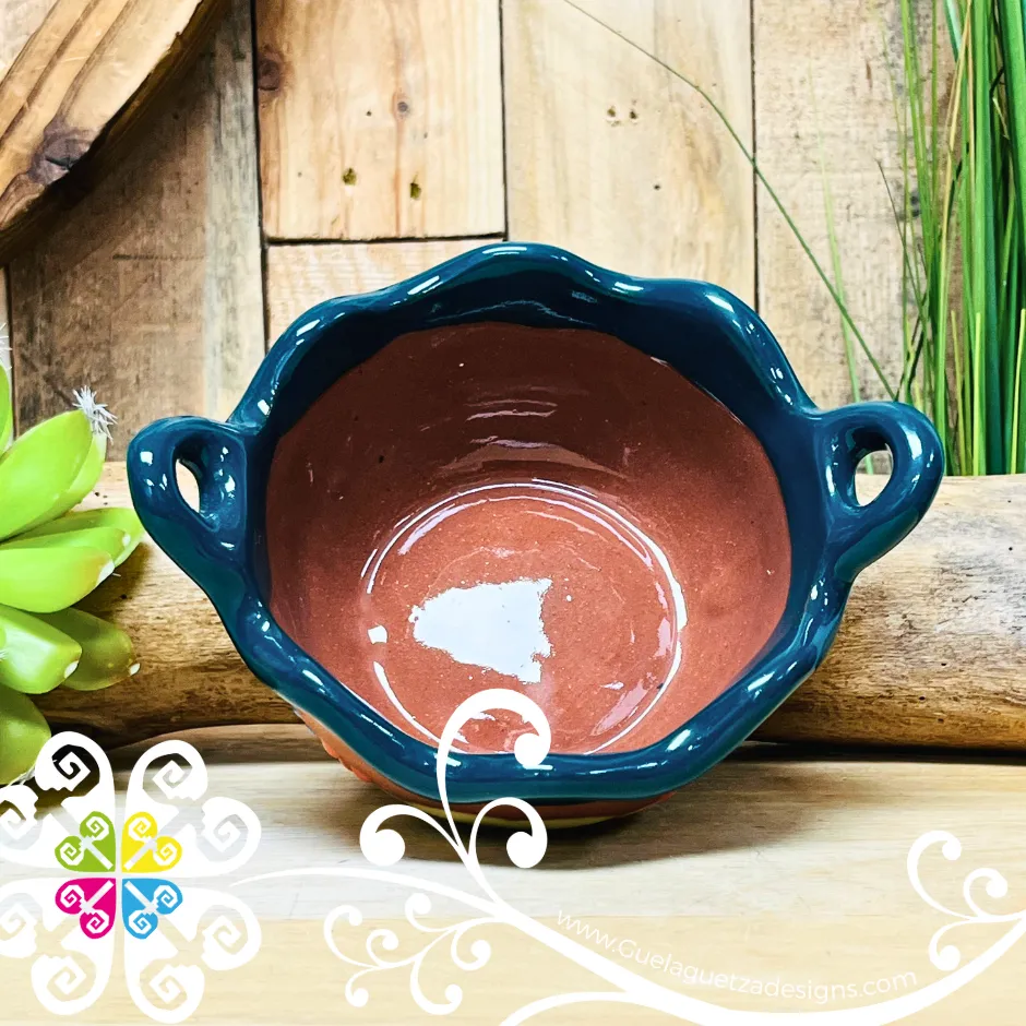 Set of 4 Natural Small Cazuelita Clay Bowl