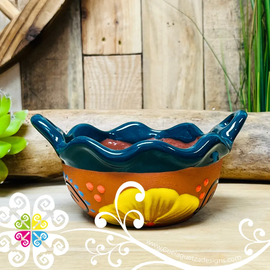Set of 4 Natural Small Cazuelita Clay Bowl