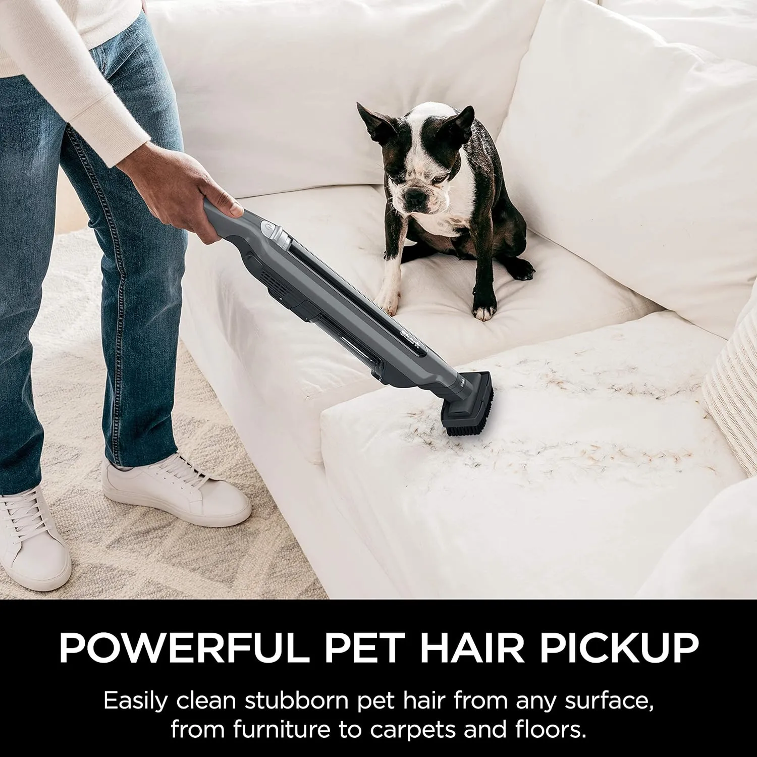 Shark WANDVAC System WS632 Ultra-Lightweight Powerful Cordless Stick Vacuum with Charging Dock, Grey