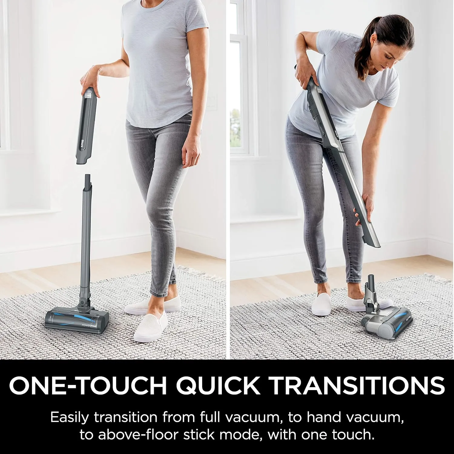 Shark WANDVAC System WS632 Ultra-Lightweight Powerful Cordless Stick Vacuum with Charging Dock, Grey