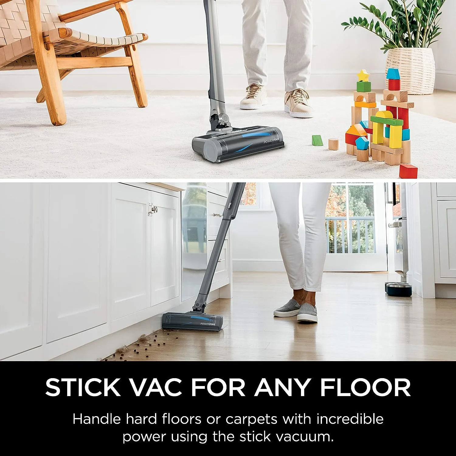 Shark WANDVAC System WS632 Ultra-Lightweight Powerful Cordless Stick Vacuum with Charging Dock, Grey