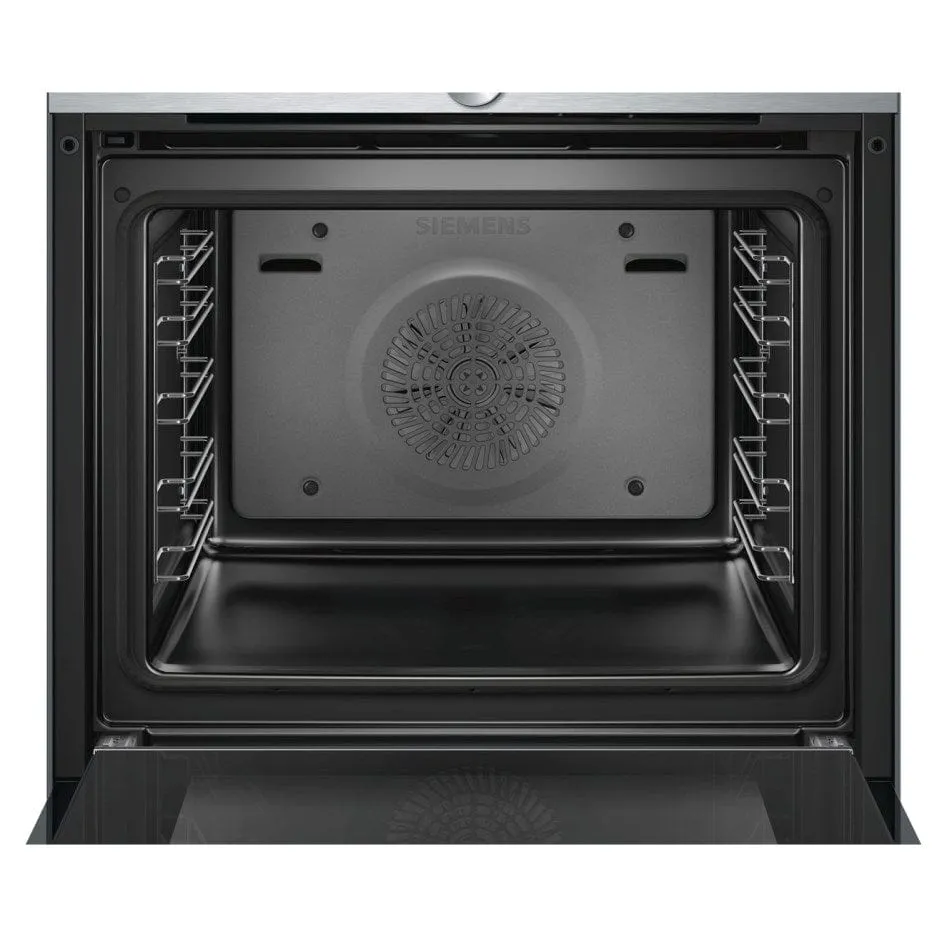Siemens HB632GBS1B iQ700 Huge 71L Electric Built In Single Fan Oven - Stainless Steel