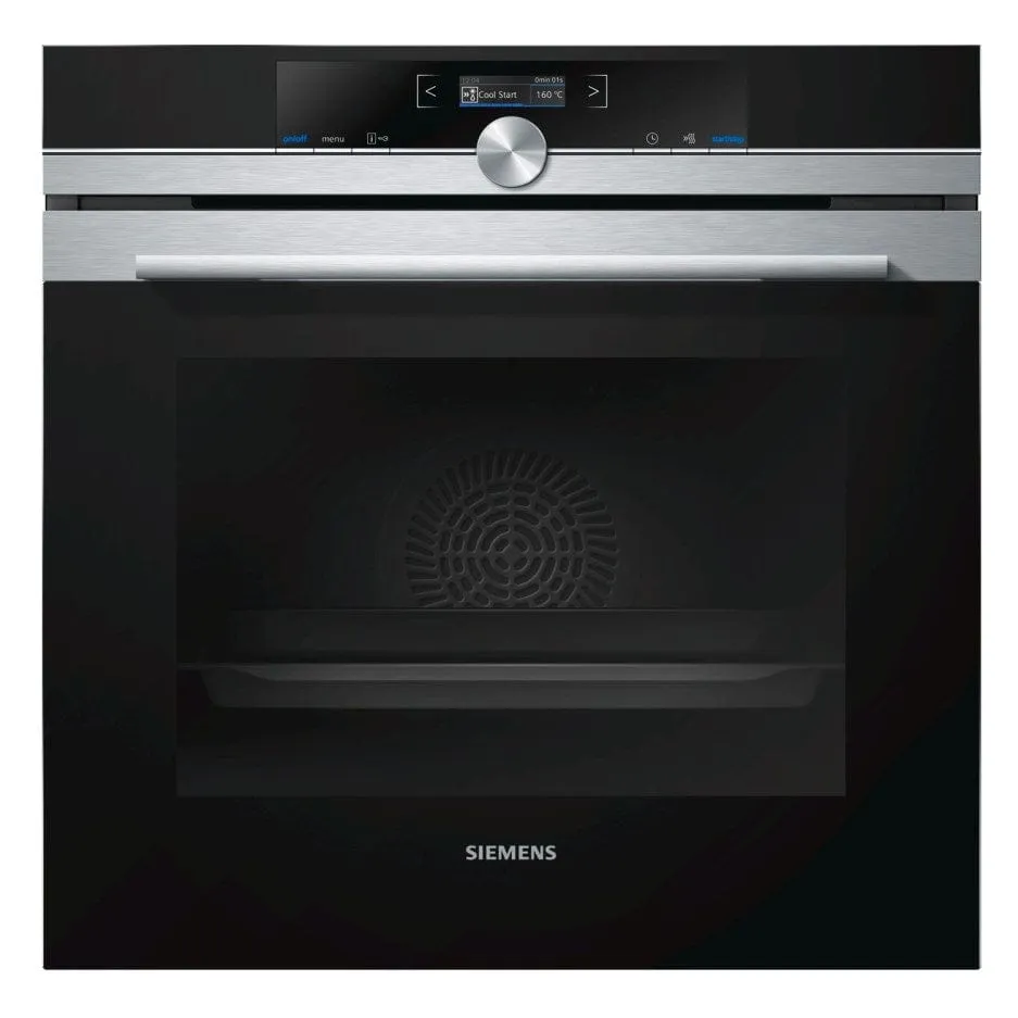 Siemens HB632GBS1B iQ700 Huge 71L Electric Built In Single Fan Oven - Stainless Steel
