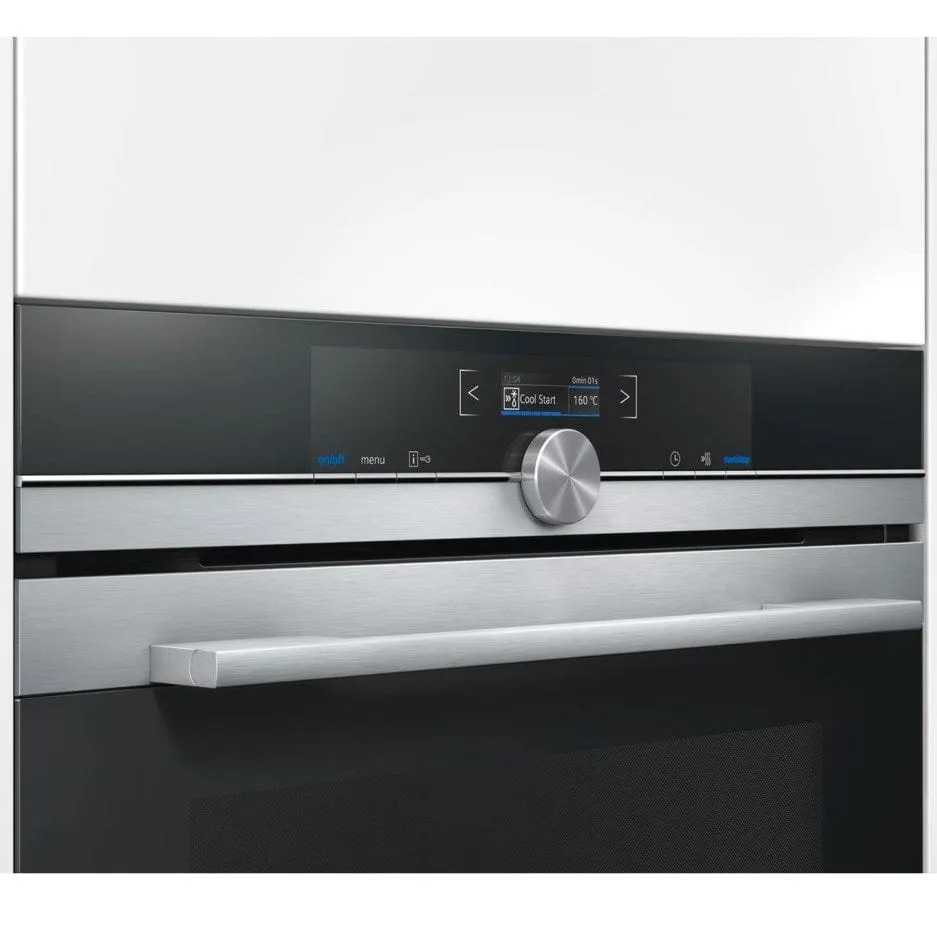 Siemens HB632GBS1B iQ700 Huge 71L Electric Built In Single Fan Oven - Stainless Steel