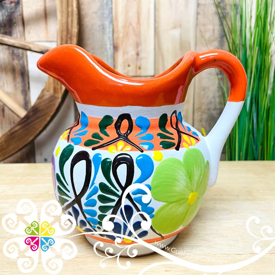 Small Engobe Clay Pitcher - Jarro