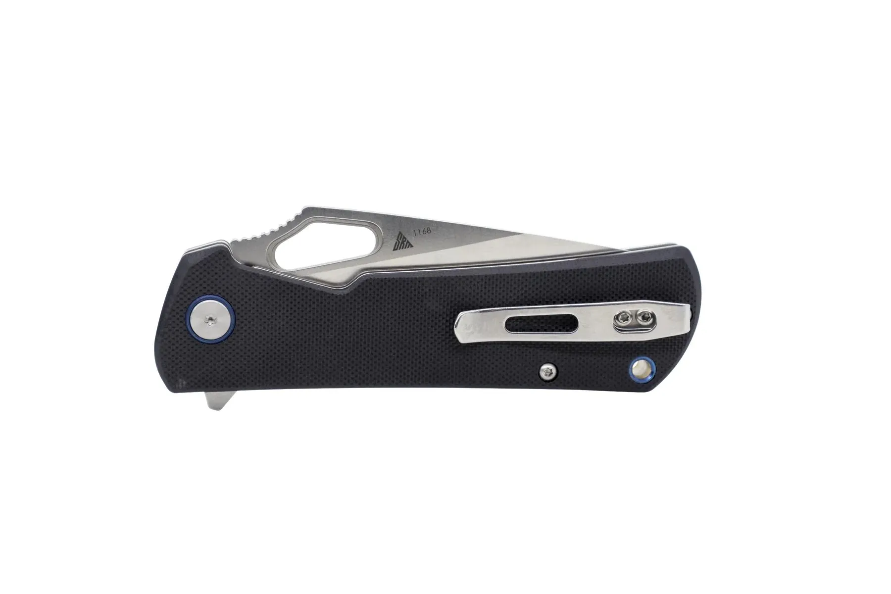 SRM 1168 Folding Knife 3.39in D2 Steel Blade w/ Black G10 Scales