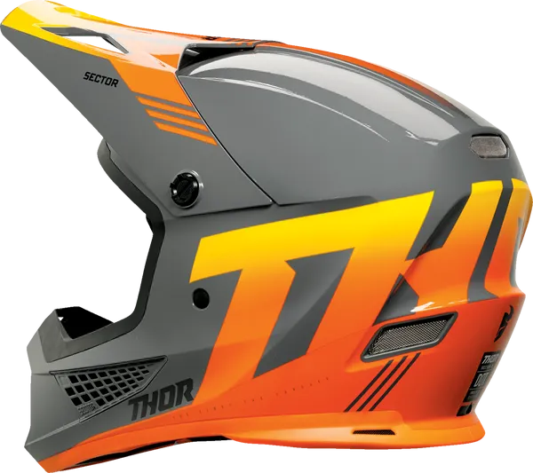 Thor Sector 2 Carve Charcoal Orange Helmet