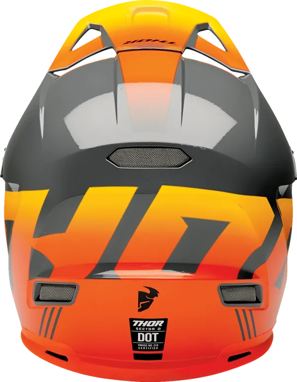 Thor Sector 2 Carve Charcoal Orange Helmet