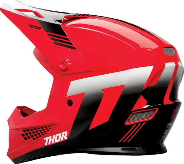 Thor Sector 2 Carve Red White Helmet