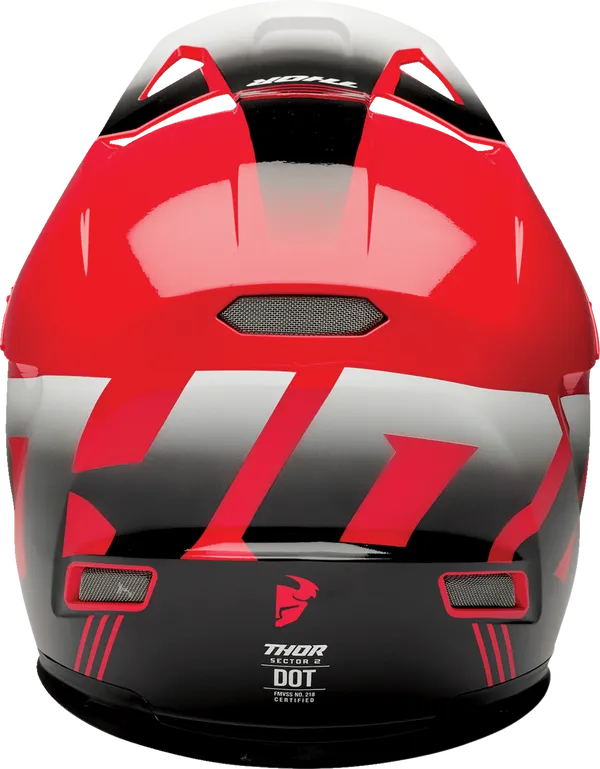 Thor Sector 2 Carve Red White Helmet