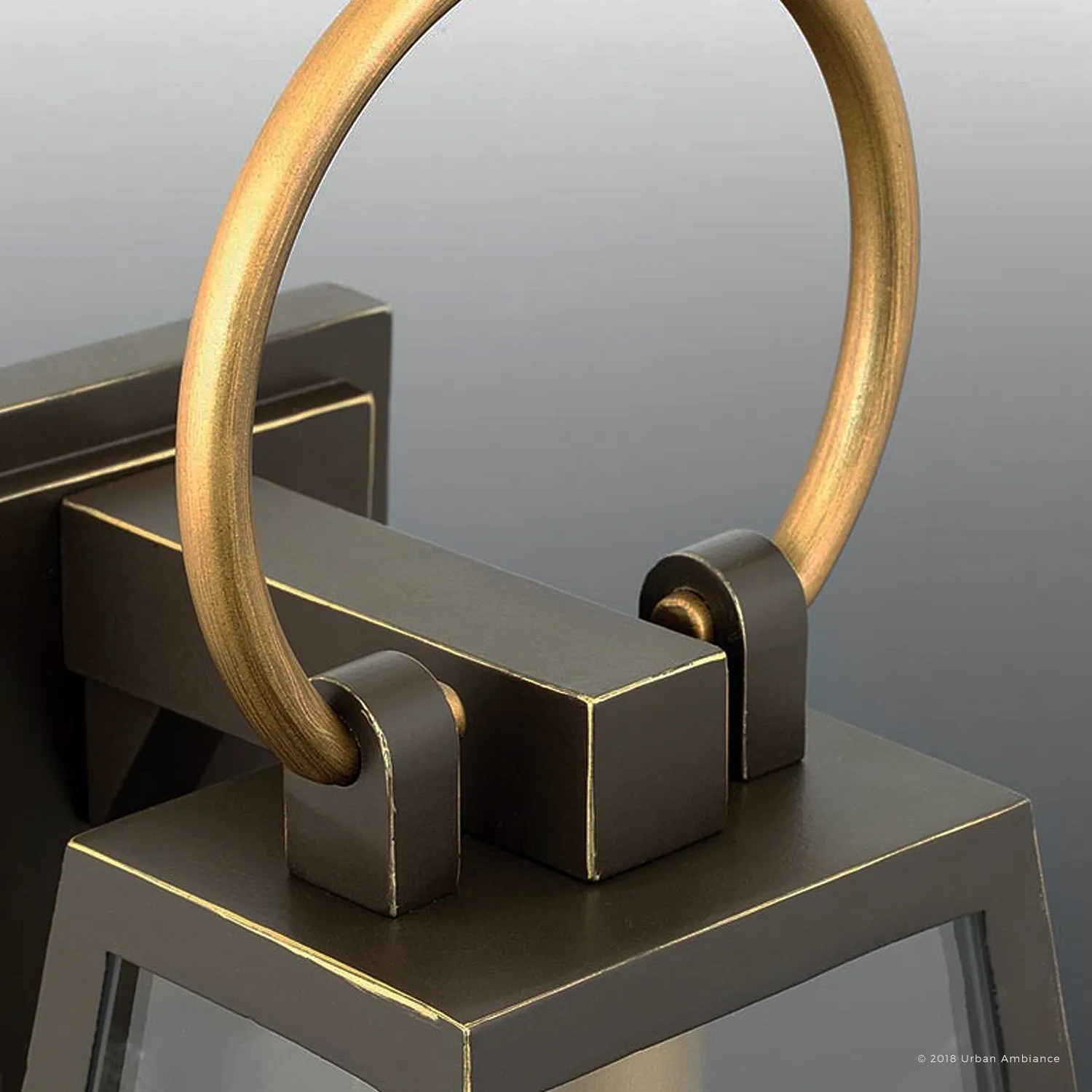UHP1000 Modern Farmhouse Outdoor Wall Light, 23.625"H x 11.25"W, Olde Bronze Finish, Vicenza Collection