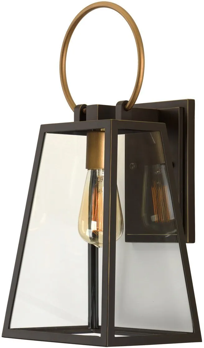 UHP1001 Modern Farmhouse Outdoor Wall Light, 18.875"H x 9"W, Olde Bronze Finish, Vicenza Collection