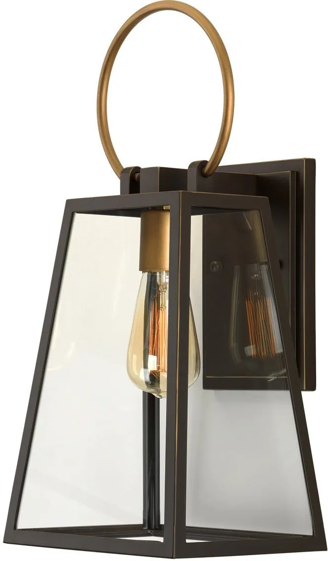 UHP1002 Modern Farmhouse Outdoor Wall Light, 15.125"H x 6.5"W, Olde Bronze Finish, Vicenza Collection