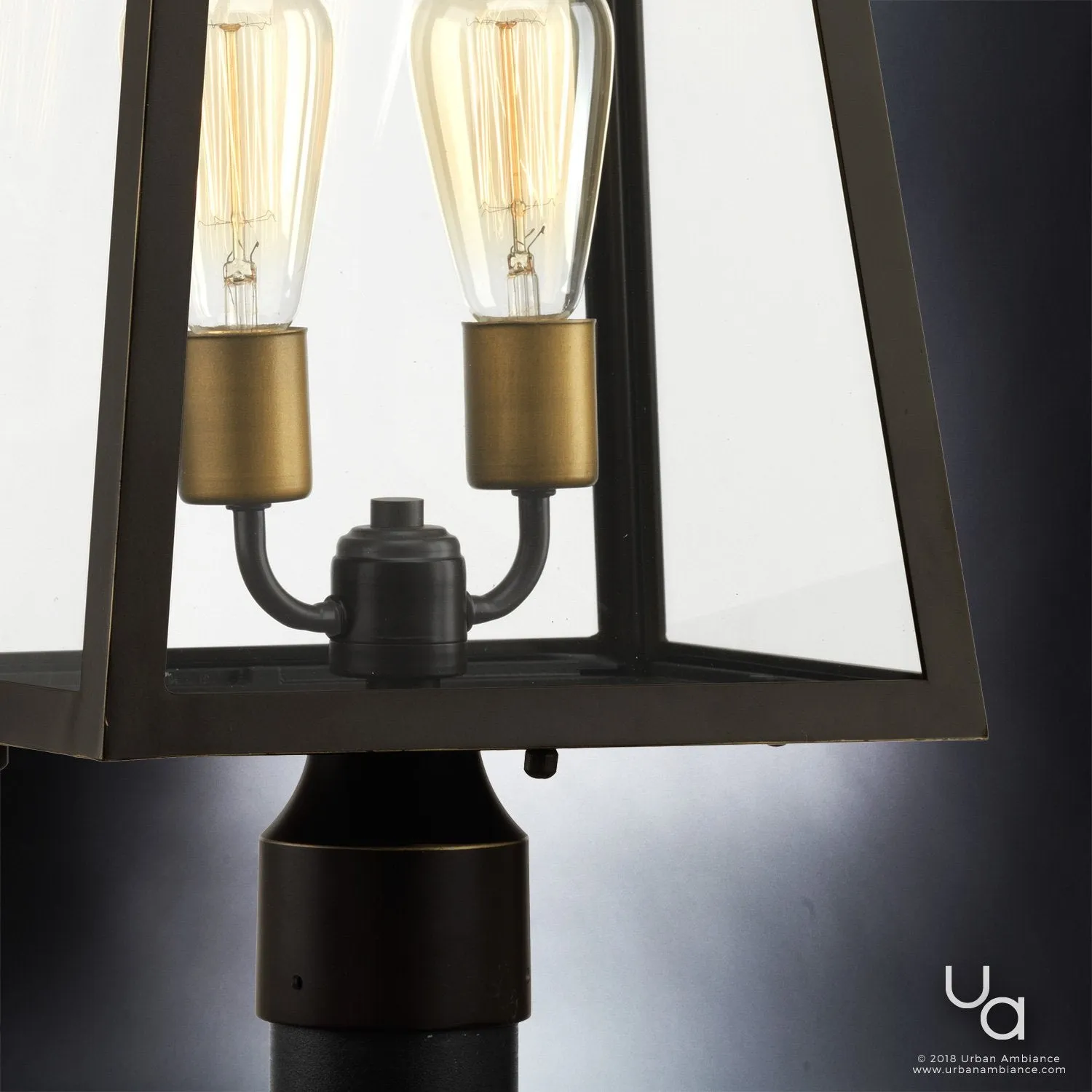 UHP1004 Modern Farmhouse Outdoor Post/Pier Light, 27"H x 11.25"W, Olde Bronze Finish, Vicenza Collection