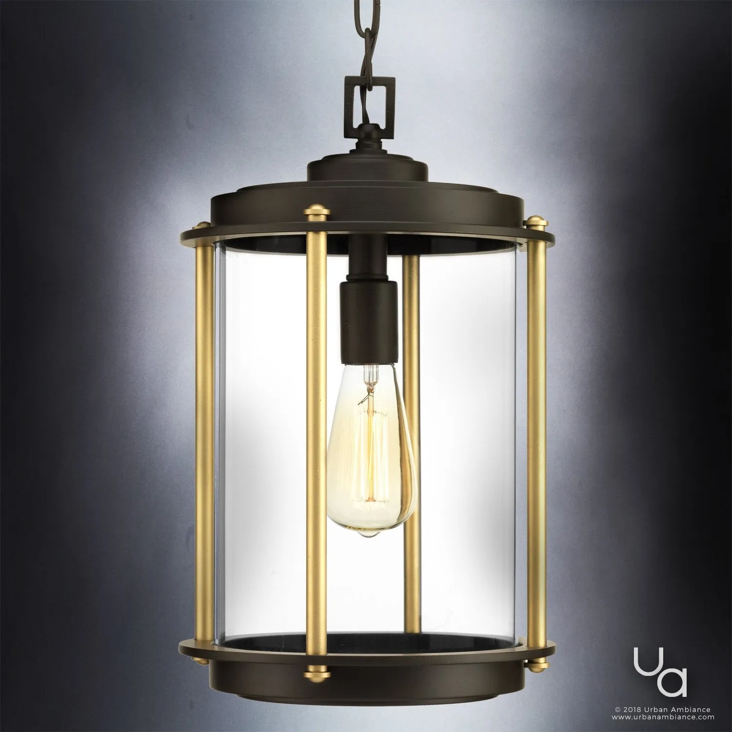 UHP1092 Vintage Outdoor Pendant, 15-7/8"H x 9-3/4"W, Architectural Bronze, Durham Collection