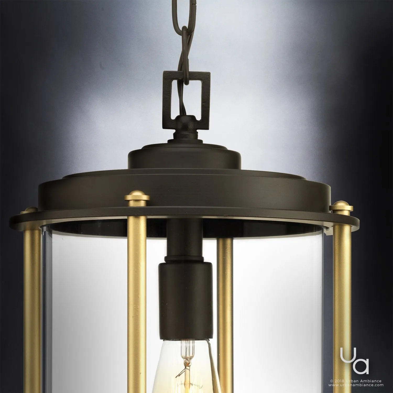 UHP1092 Vintage Outdoor Pendant, 15-7/8"H x 9-3/4"W, Architectural Bronze, Durham Collection