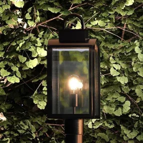 UHP1103 Art Deco Deco Outdoor Post/Pier Light, 18.625"H x 8"W, Oil Rubbed Bronze Finish, Chesterfield Collection