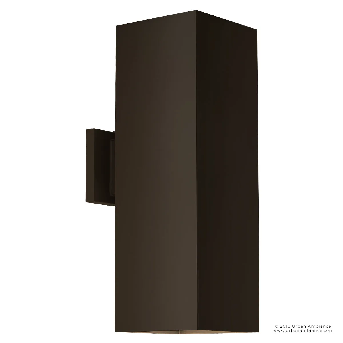 UHP1111 Minimalist Outdoor Wall Light, 18"H x 6"W, Olde Bronze Finish, Madrid Collection