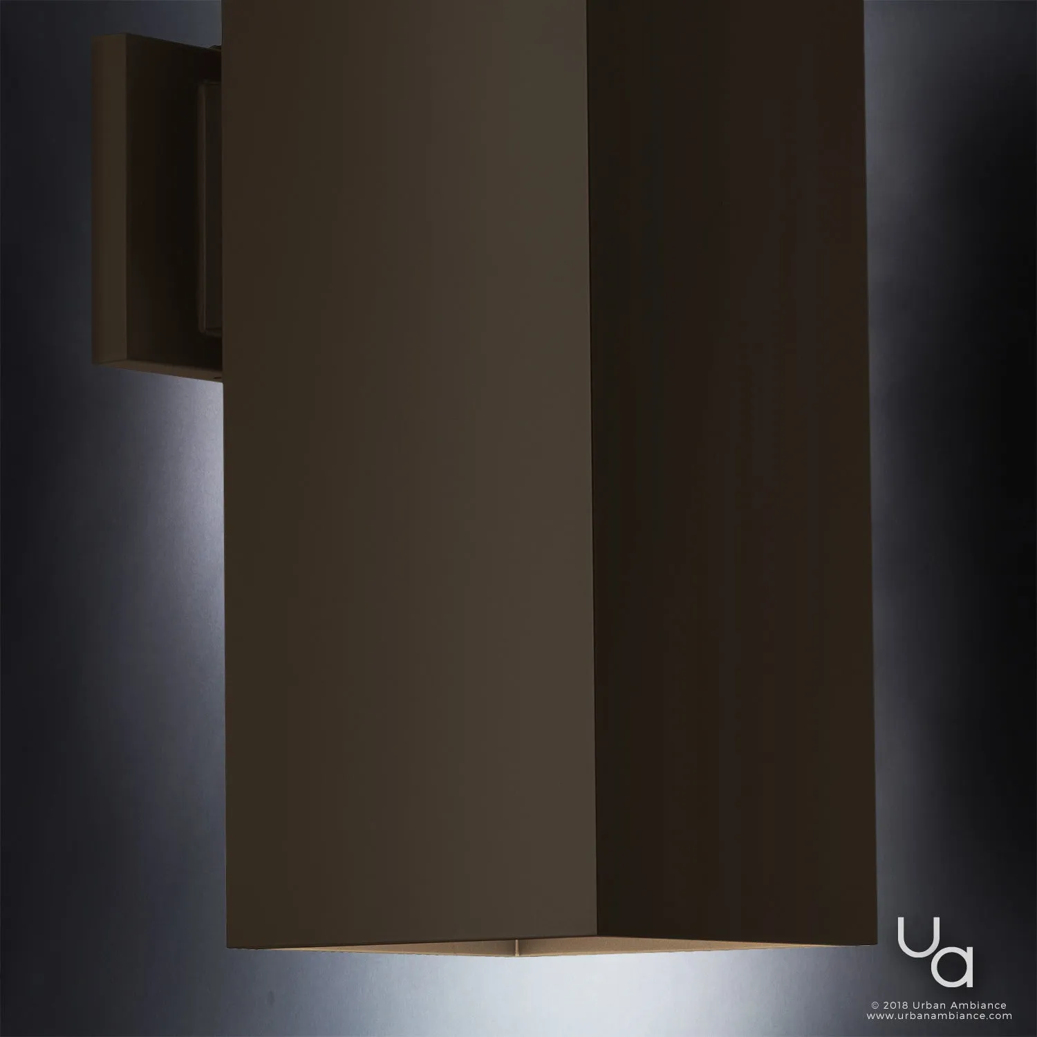UHP1111 Minimalist Outdoor Wall Light, 18"H x 6"W, Olde Bronze Finish, Madrid Collection