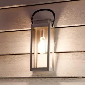 UHP1130 Modern Farmhouse Outdoor Wall Light, 15-7/8"H x 6-1/2"W, Stainless Steel Finish, Darwin Collection
