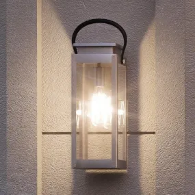 UHP1131 Modern Farmhouse Outdoor Wall Light, 19-3/8"H x 7-7/8"W, Stainless Steel Finish, Darwin Collection